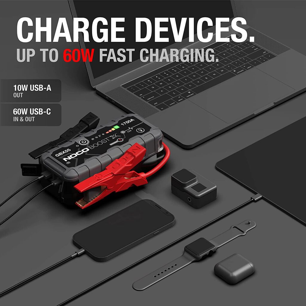 Charge your devices with this Noco Boost X 55 jump pack