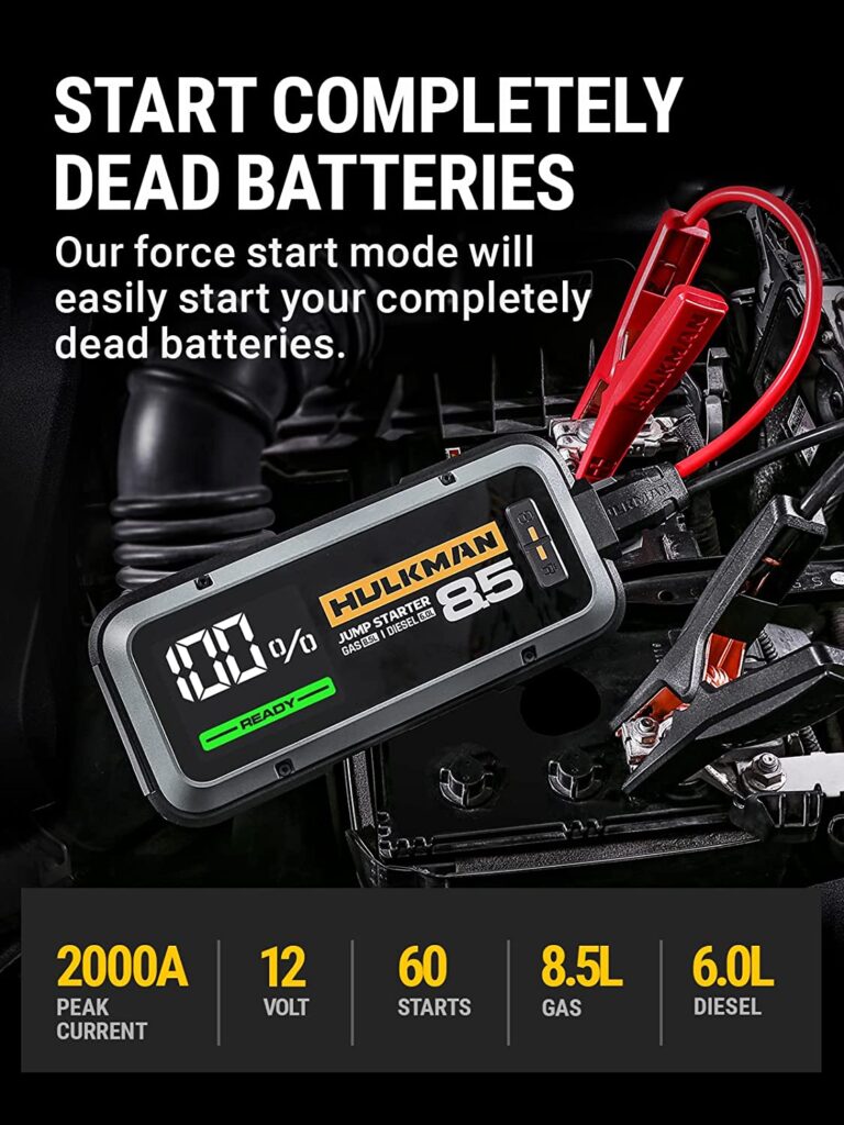 Start Dead Batteries with the Hulkman Alpha 85