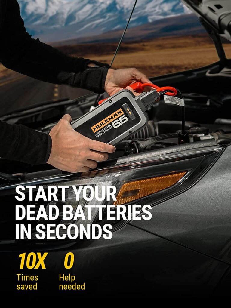 Start your dead batteries within seconds
