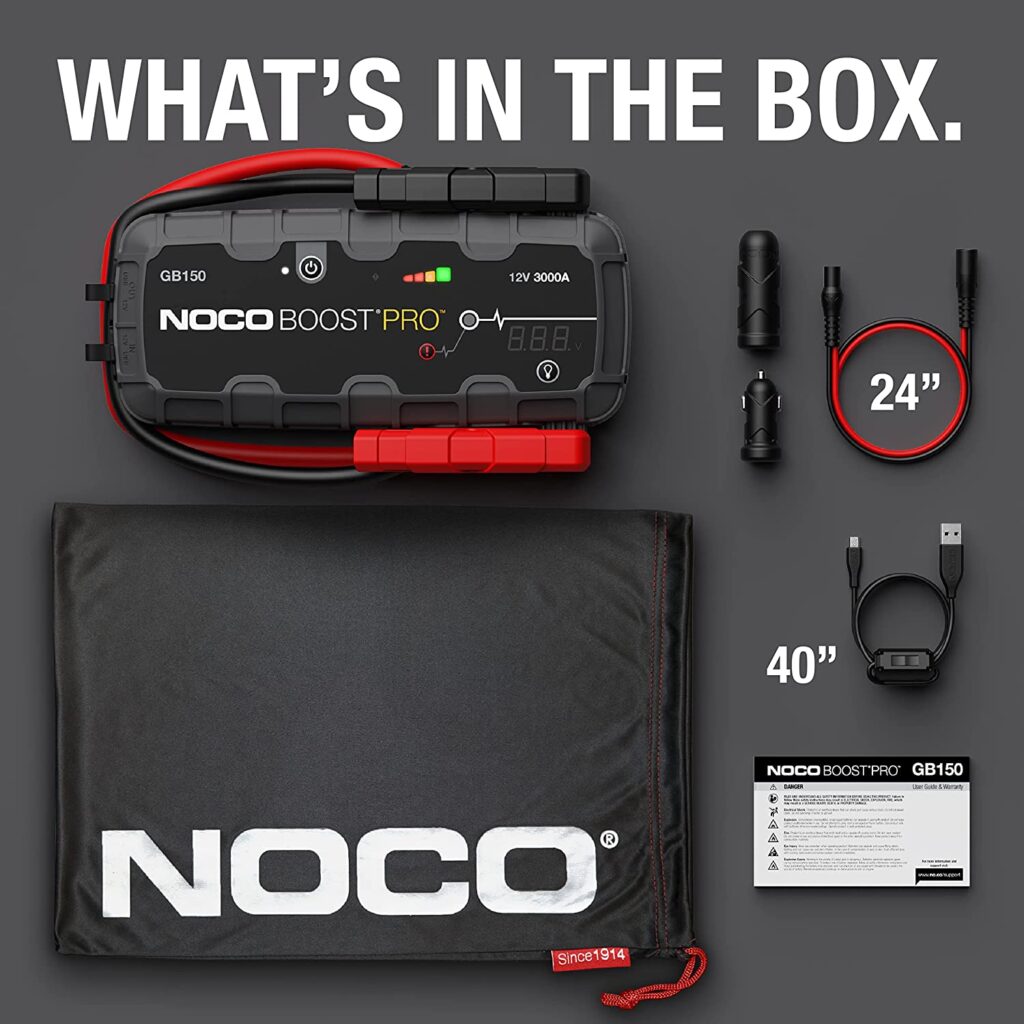 This is what comes inside the Noco GB150