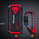 What is inside the box of the Povasee Jump Starter 3000A