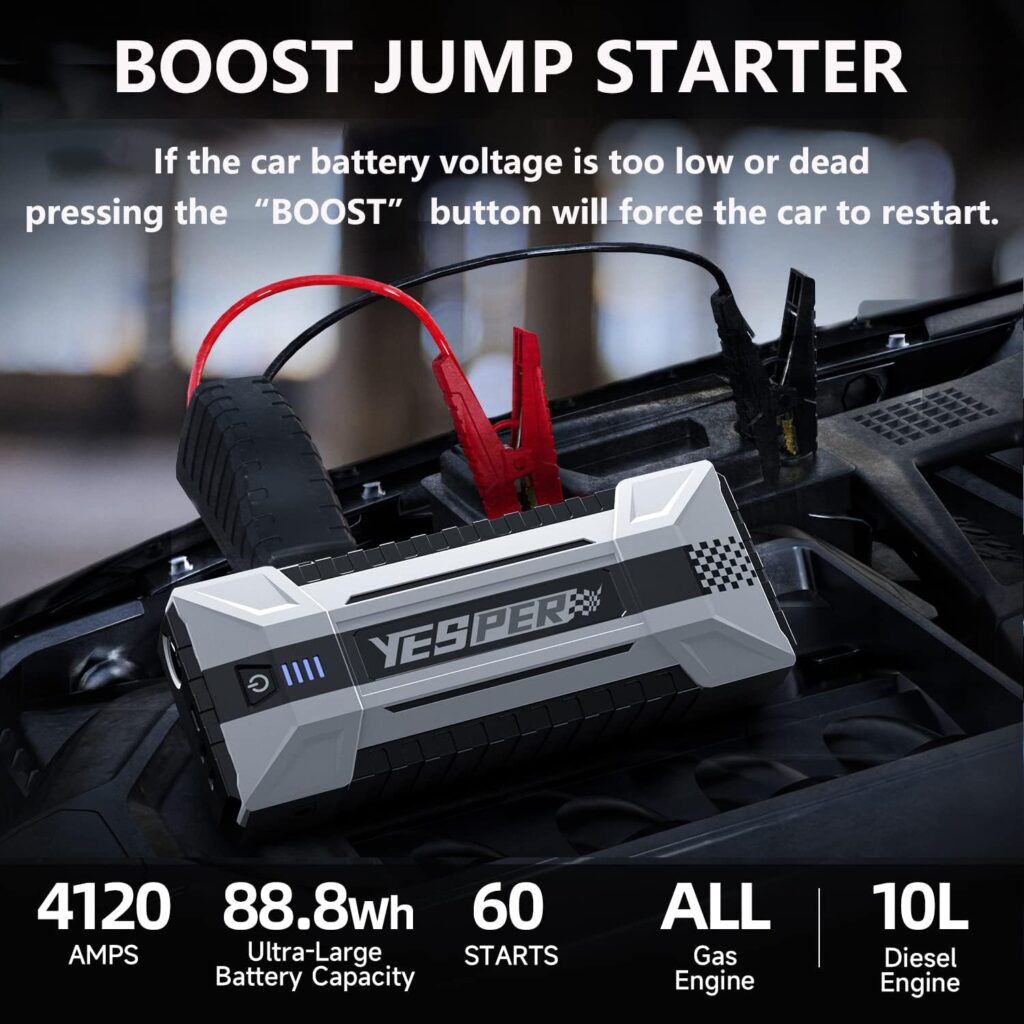yesper yjs40 battery jump starter specifications
