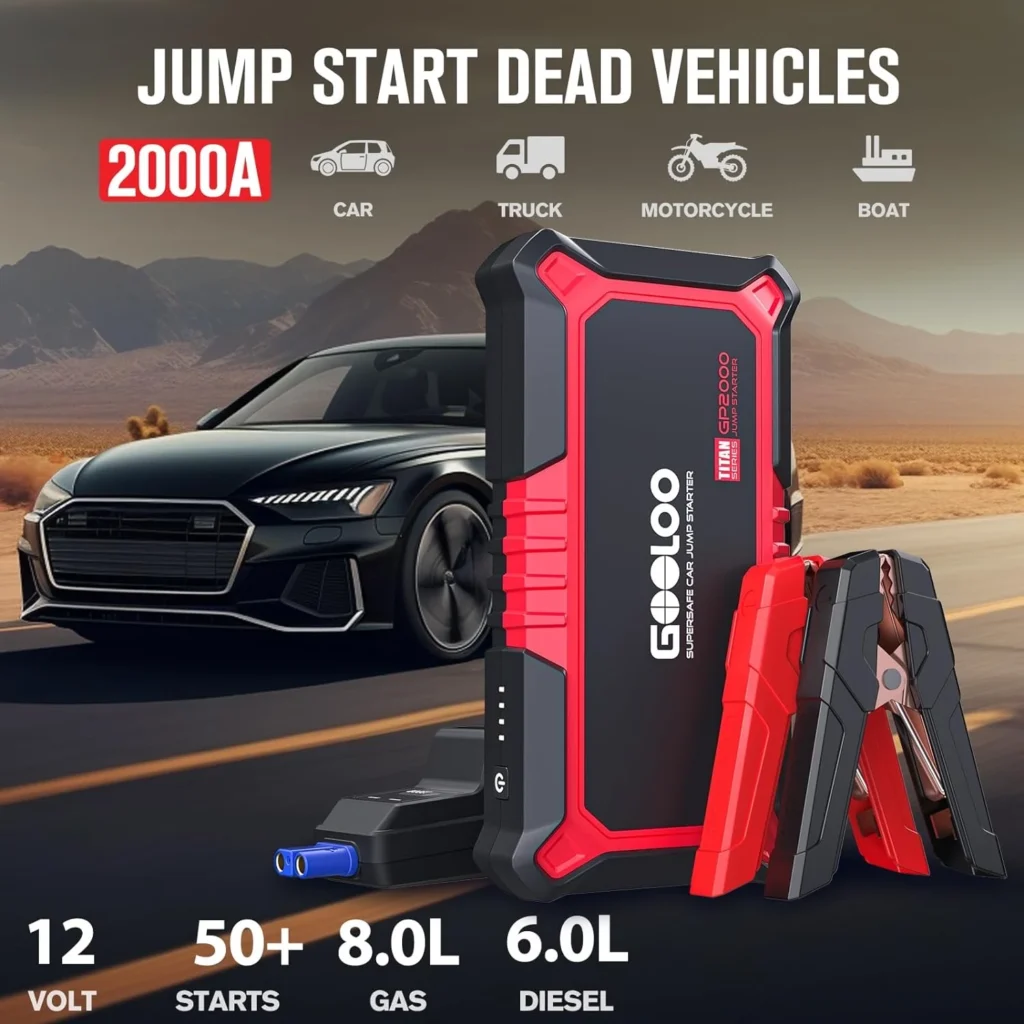 gp2000 jump starter specifications